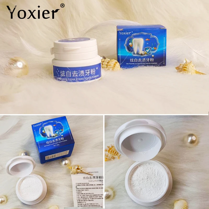 Teeth Whitening Powder Toothpaste Dental Bright Tooth Cleaning Stains Oral Hygiene Remove Plaque Tooth Refreshing Breath 30g