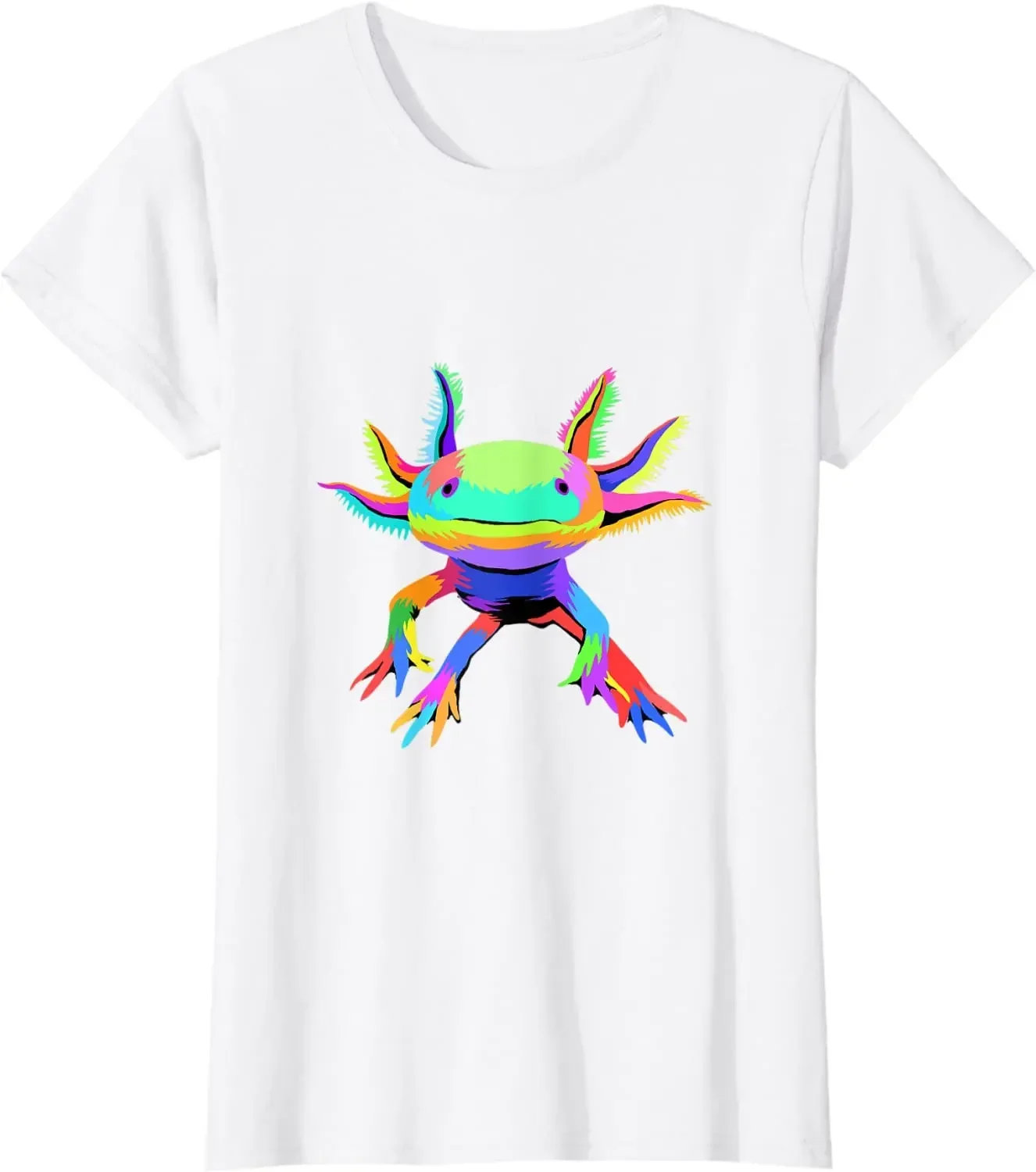 

Colorful Pop Art Axolotl T-Shirt Harajuku T-shirt Cotton Four Seasons Shirts for Men Vintage T Shirt Tees Shirts