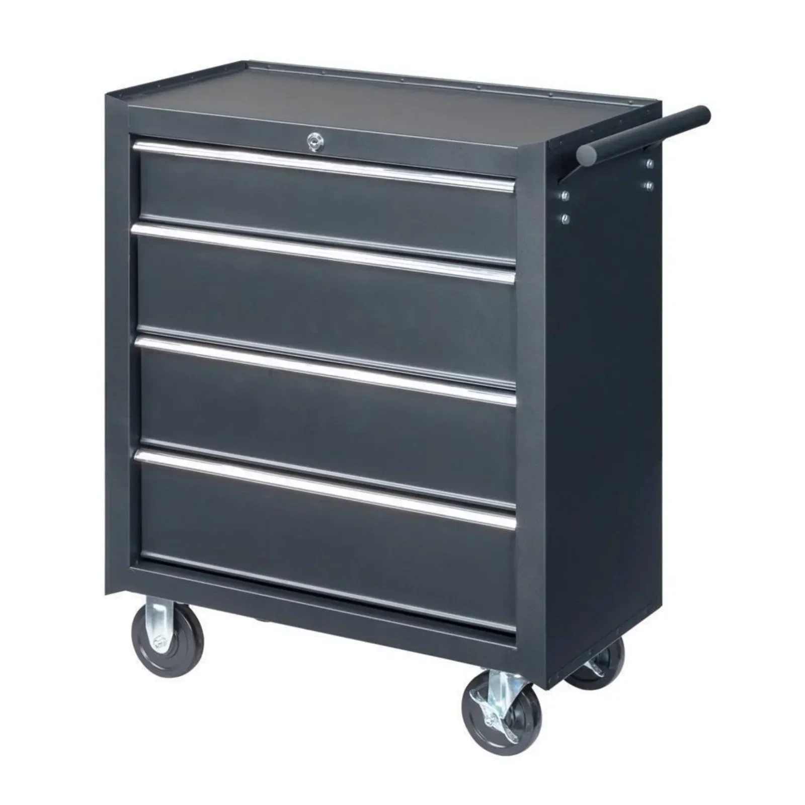US Rolling Tool Chest Tool Box with Handle / Drawers Lockable Tool Cabinet Black 3