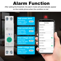 1-63A 1P+N Tuya WiFi Smart Circuit Breaker Switch Kwh Metering Timer Relay MCB Voltage Current Protect Alexa Google Home Alice - Image 6