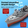 Mini Rc Boat Kids Toy Remote Control Warship Dual Motor Radio-Controlled Ship High Speed Boats Model Electric Toy Children Gift 2
