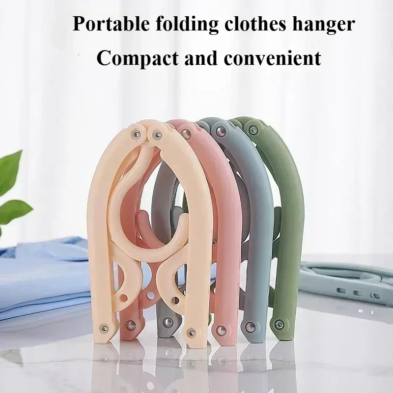 10-50pcs Drying Rack Folding Multifunctional Simple Folding Dress Rack Travel Portable Plastic Clothes Rack Saves Space Bracket 3