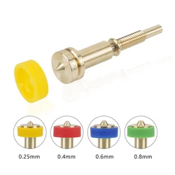 Clone Nozzle All-in-one Bimetal Nozzles 0.25/0.4/0.6/0.8mm Heatbreak Brass Titanium For Hotend Extruder