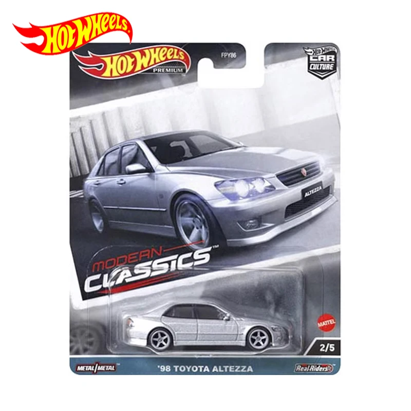 

Original Hot Wheels Premium Car Culture 98 TOYOTA ALTEZZA Modern Classics Children Toys for Boys 1/64 Diecast Model Carro Gift