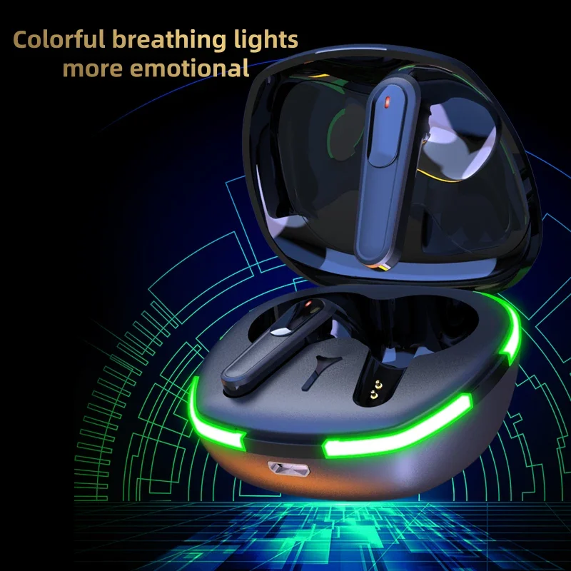 Pro 60 Auricolare Bluetooth Cuffie Wireless Blutooth Con Microfono Riduzione Del Rumore Telefono Hifi Auricolari Cuffie A Mano Libera Gamer Tws