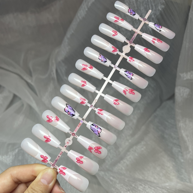 Matte Super Long Coffin False Nail Artificial Fingernails Fake Nails Nail Beauty Finger Manicure Free Shipping Items