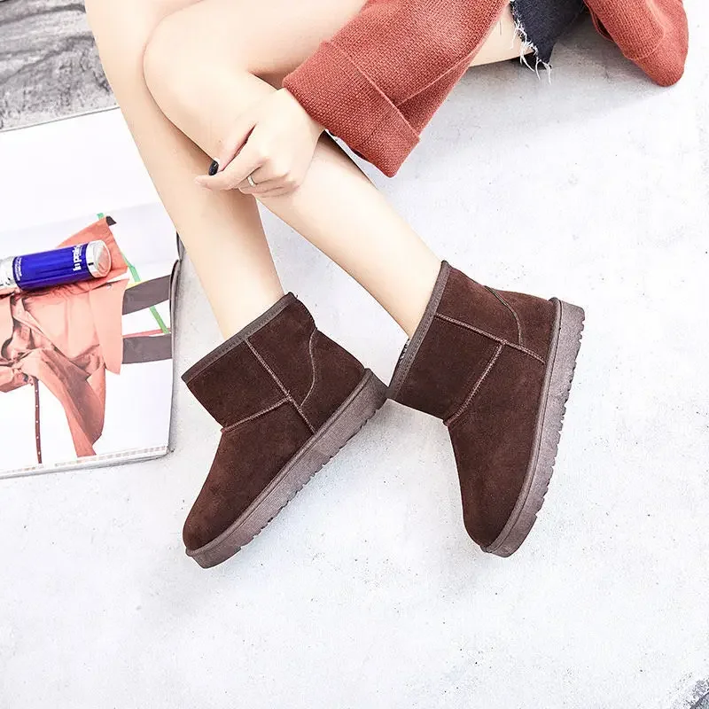 Women's Snow Boots Flock Plush Australia Boots Winter Warm