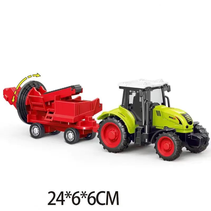 Mini Inertial Tractor Model Harvester Transporter Boy Toy Set Kids Toy Simulation Farmer Car Model Gift for Children - S727e2e7d88e94fcdbfd20b7b60520e2bR