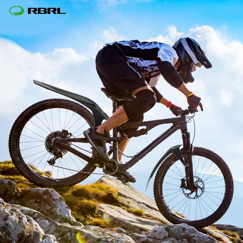 RBRL Mudguard MTB PP Soft Plastic Bicycle Fender Quick Release For 26 27.5 29 Inch Bicycle Wings Accessories for Mountain Bike bicycle fender