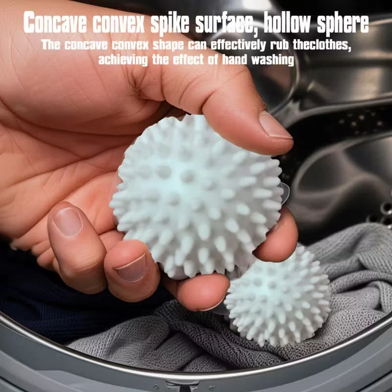 6pcs Silicone Laundry Balls, Anti Fouling Laundry Cleaning Balls, Reusable Anti Entanglement Laundry Balls, Cleaning Tools
