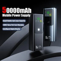50000mAh Portable Color Screen Power Bank Supports PD100W Bidirectional Fast Charging Suitable For IPhone Laptop Samsung 1