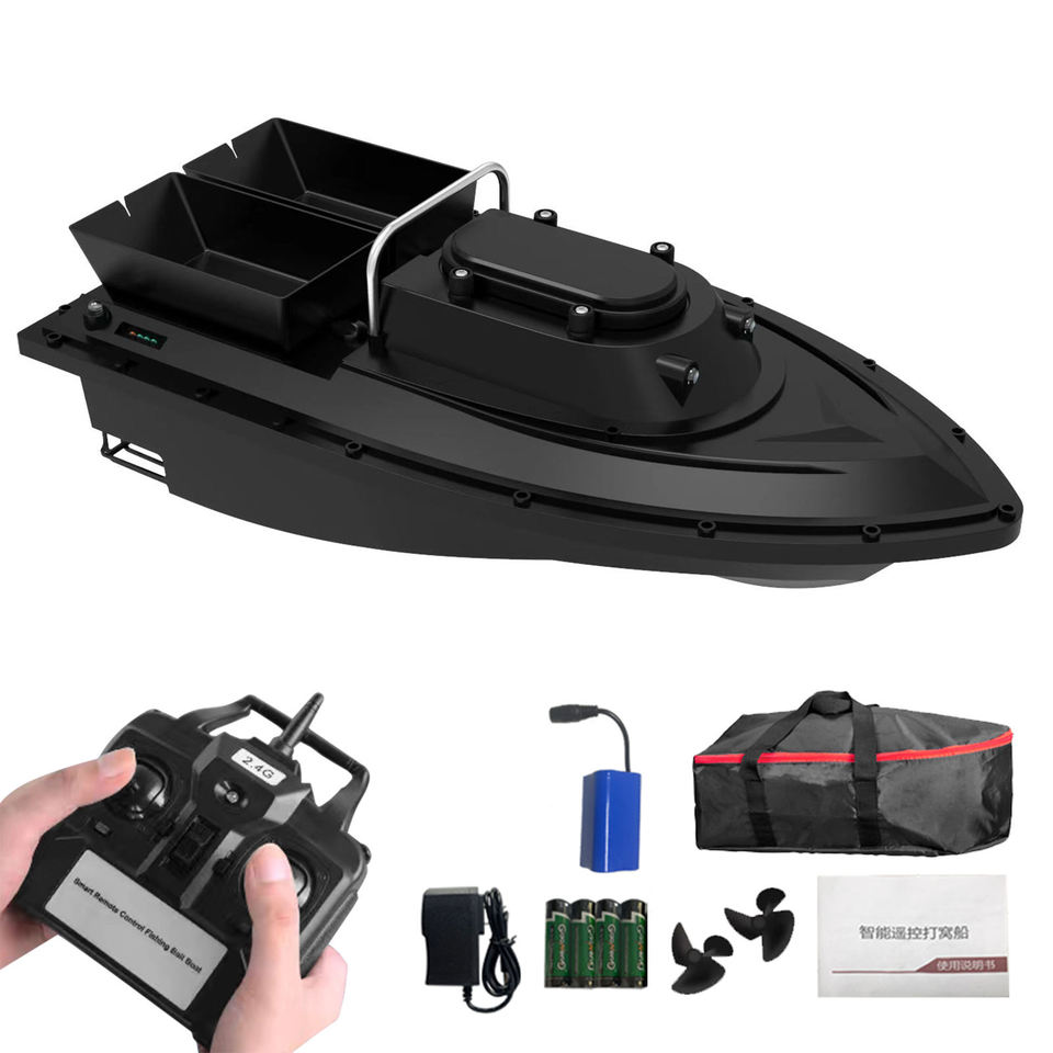 Wireless Remote Control Fishing Boat, Bait Feeder Ship, Outdoor Fishing Equipment, 1.5kg Load, 12000mAh, D12C RC, 500m