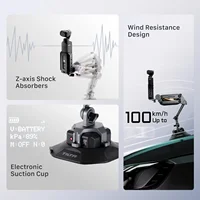 TILTA HDA-T15 Hydra Alien Mini Car Shock Absorbing Arm Car Shooting Electric Suction Cup For DJI Pocket 3 insta360 X3 X4 2