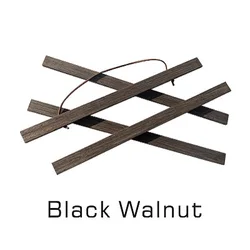 Magnetic Teak Wood Poster Hangers for Wall Art and Home Décor (Black Walnut)