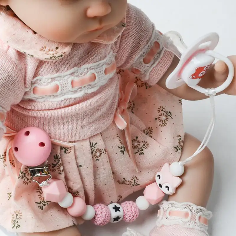Pacifier clip silicone pacifier box newborn portable soother container box nipple storage baby teething toy chew gift