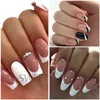 French Strip Line Nail Art Form Fringe Tip Guides Wavy Oblique Spray Template Stickers Creative Stencil DIY Manicure Tools Decor 4