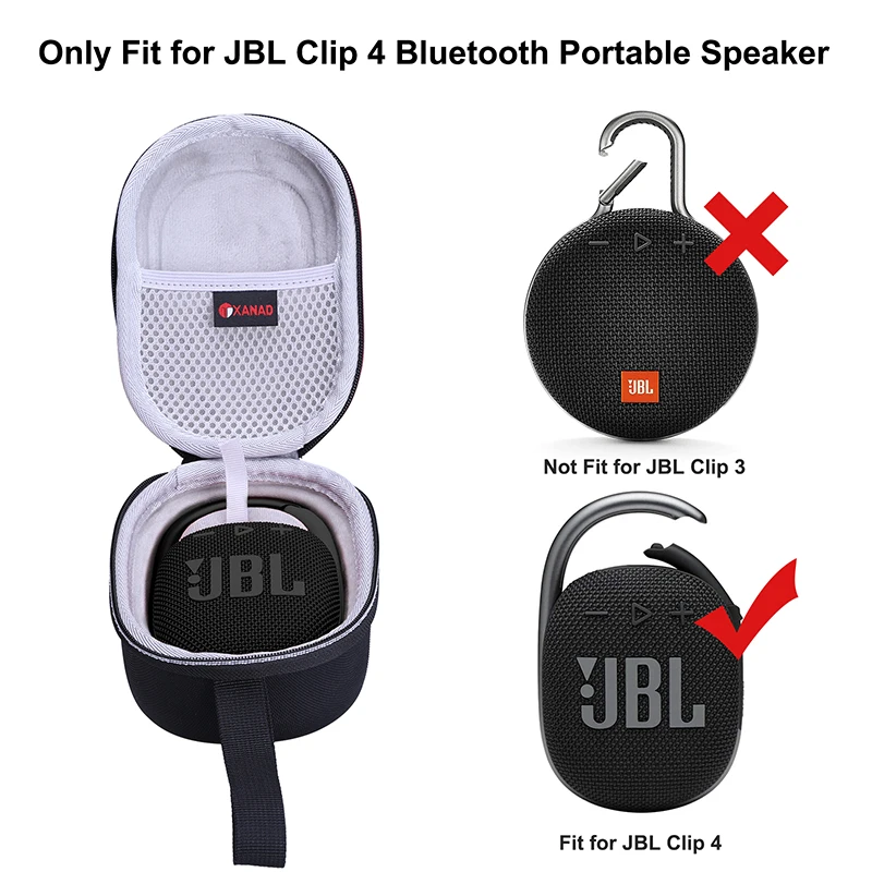 Xanad-estojo Rígido para Jbl Clip Alto-falante Portátil Impermeável Bolsa de Armazenamento - Image 4