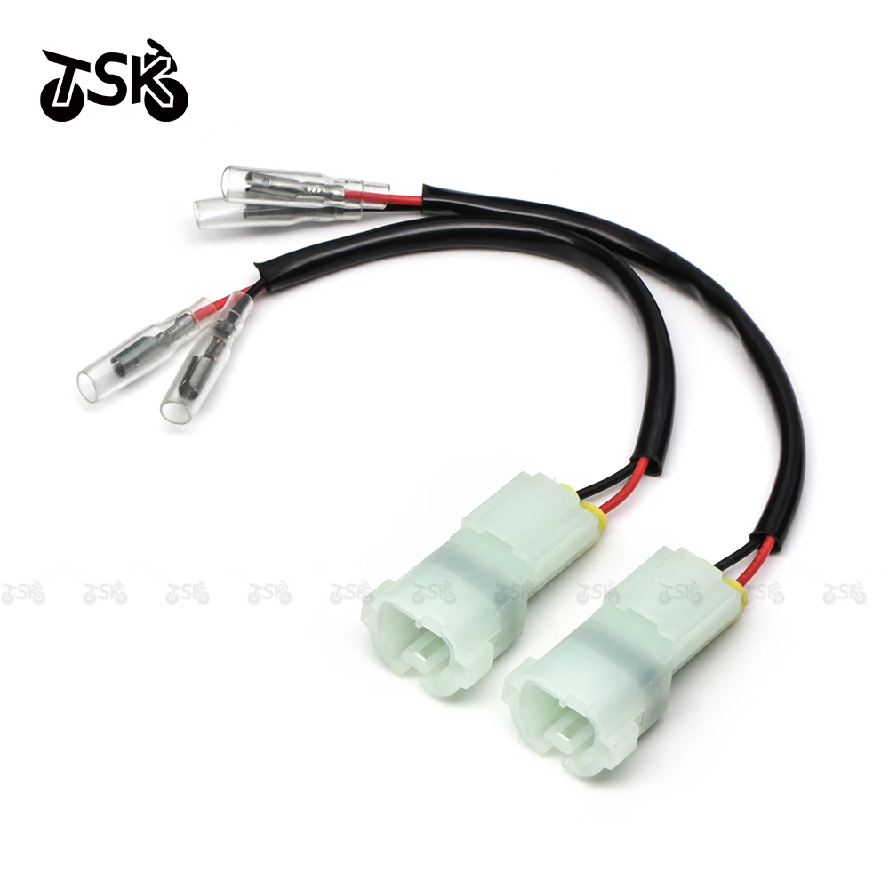 

For Honda Nc700 2 Wires Turn Signal Connectors Plug Indicator Wiring Adapter Wiring Power Supply Motorcycle Accessories