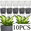 10/5Pcs Self Watering Plastic Flower Pot Double Layer Hydroponics Plants Bonsai Pot Vases Succulent Potted Home Office Decor 3