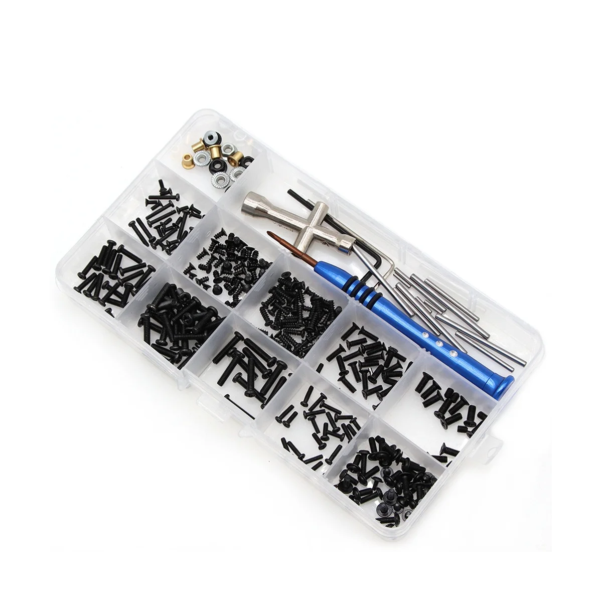 M2 M2.5 M3 Screw Fastener Kit Tool Box for WLtoys 144001 144010 124007 124016 124017 124018 124019 RC Car Spare Parts 3