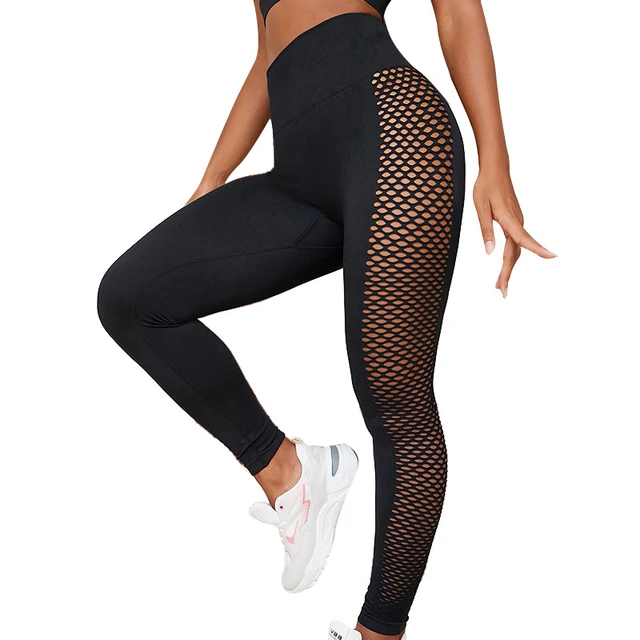 Black Yoga Pant Maroon Yoga Pants Gym wear Mesh Leggings Workout Pants  Stretchable Tights Highwaist Sports