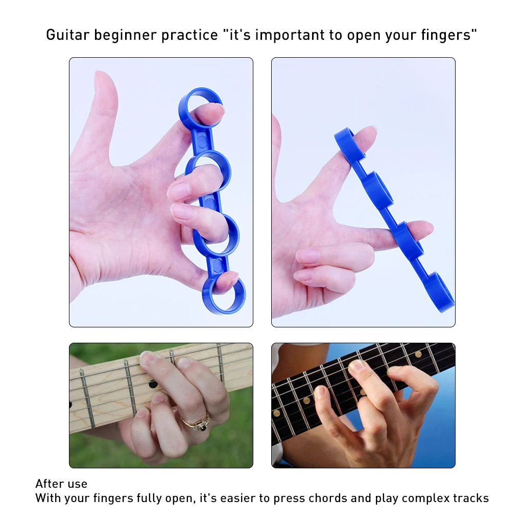 Guitar Finger Expansion Sleeves Ukulele Accessories Finger Force Piano Span Practice Electric Acoustic Guitar