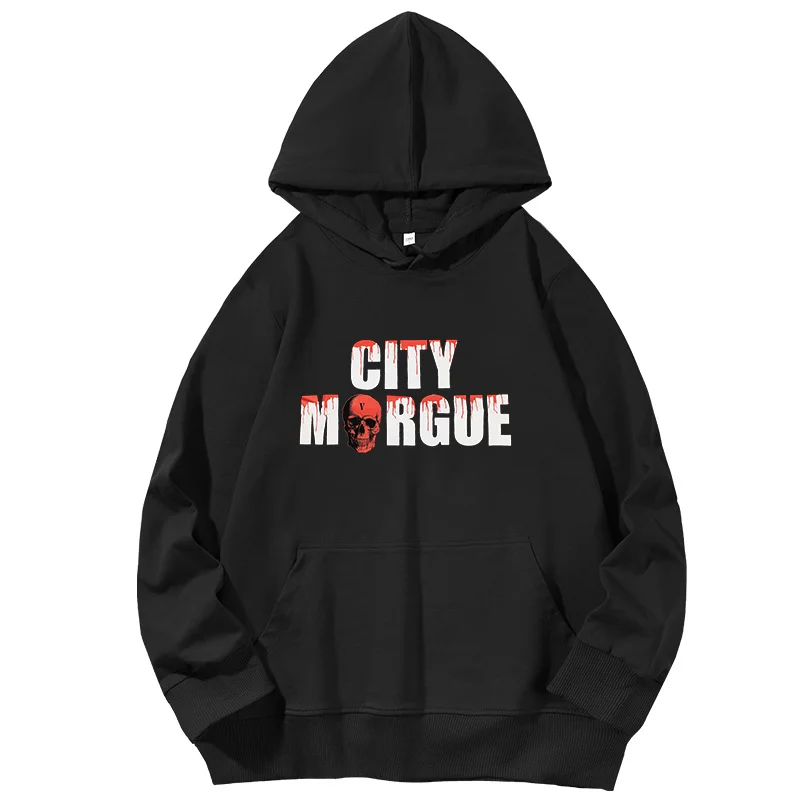 

City Morgue Dogs II Unisex graphic Hooded sweatshirts cotton Hooded Shirt Spring Autumn essentials hoodie Men's clothing