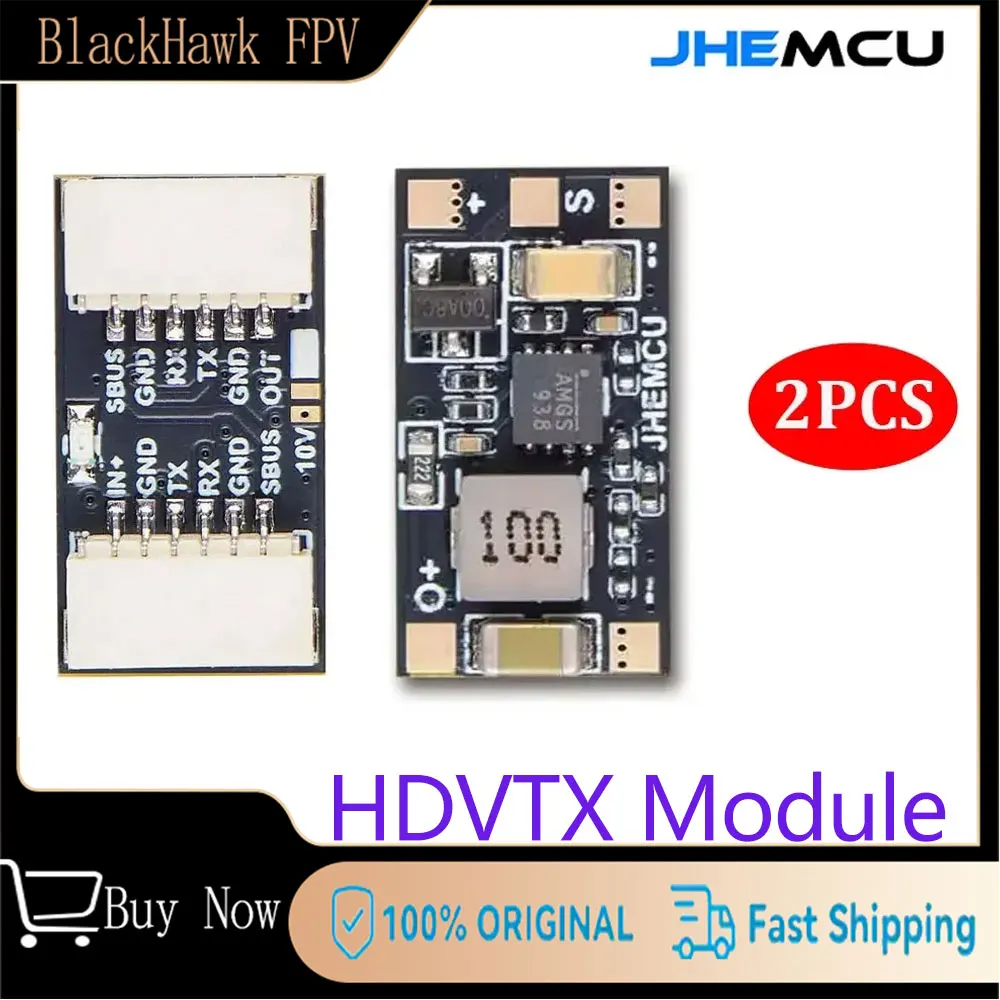 JHEMCU HDVTX Module Spennulækkun 5V/10V fyrir DJI O3/O4 FPV Dróna - 2 stk. sett