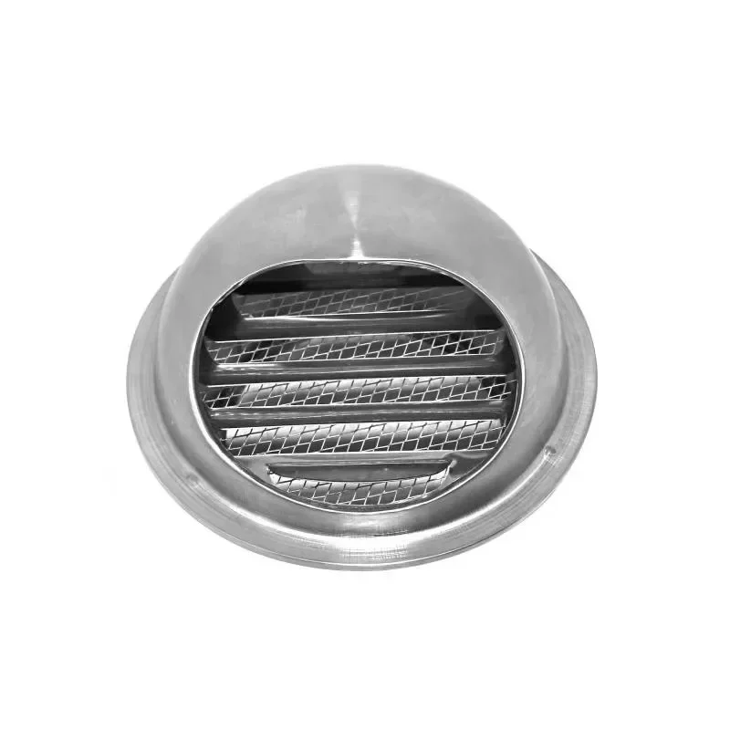 100mm/150mm Stainless steel air vent grille round bull nosed external extractor wall vent outlet ventilation cover rain cap air vent grille ventilation grille air vent cover