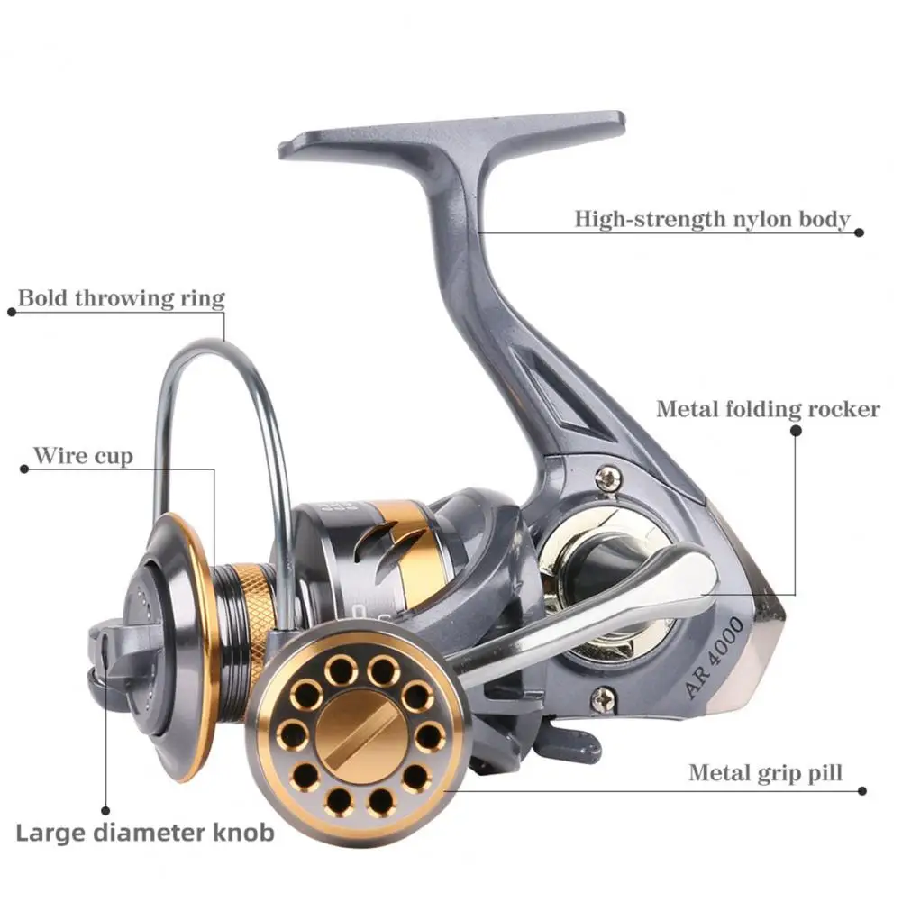 

Fishing Reel High Strength Anti-Reverse Durable Sea Spinning Reel Coil for Rivers Fishing Reels Sports Entertainment