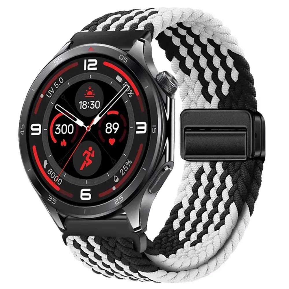 Braided Sport Nylon Strap, 22mm - Durable & Stylish Watchband Bracelet