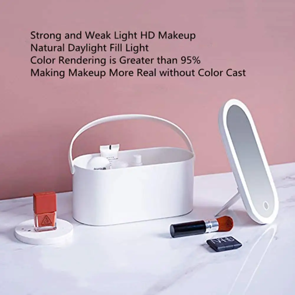 Make up box with mirror