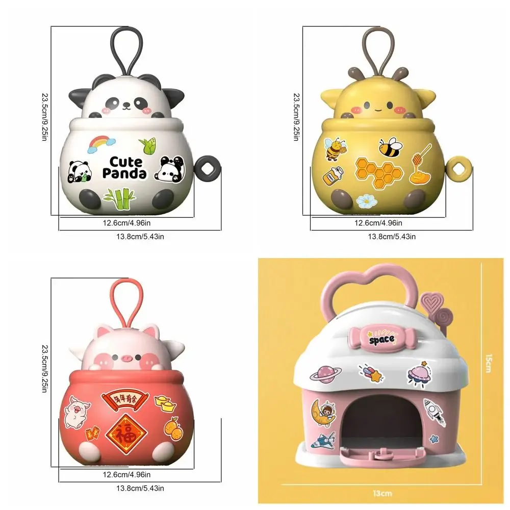 Adorable Panda Piggy Bank Bee Pig Candy House Animal Bank Safe Box Cute Large Capacity Children Money Boxes Children/Kids