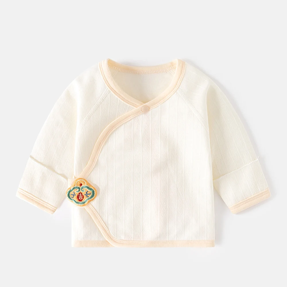 Baby Tops Cotton Solid Color Spring Autumn Winter Newborn Clothes 0-3 Months Unisex Baby Girl Boy Long Sleeve Tshirts