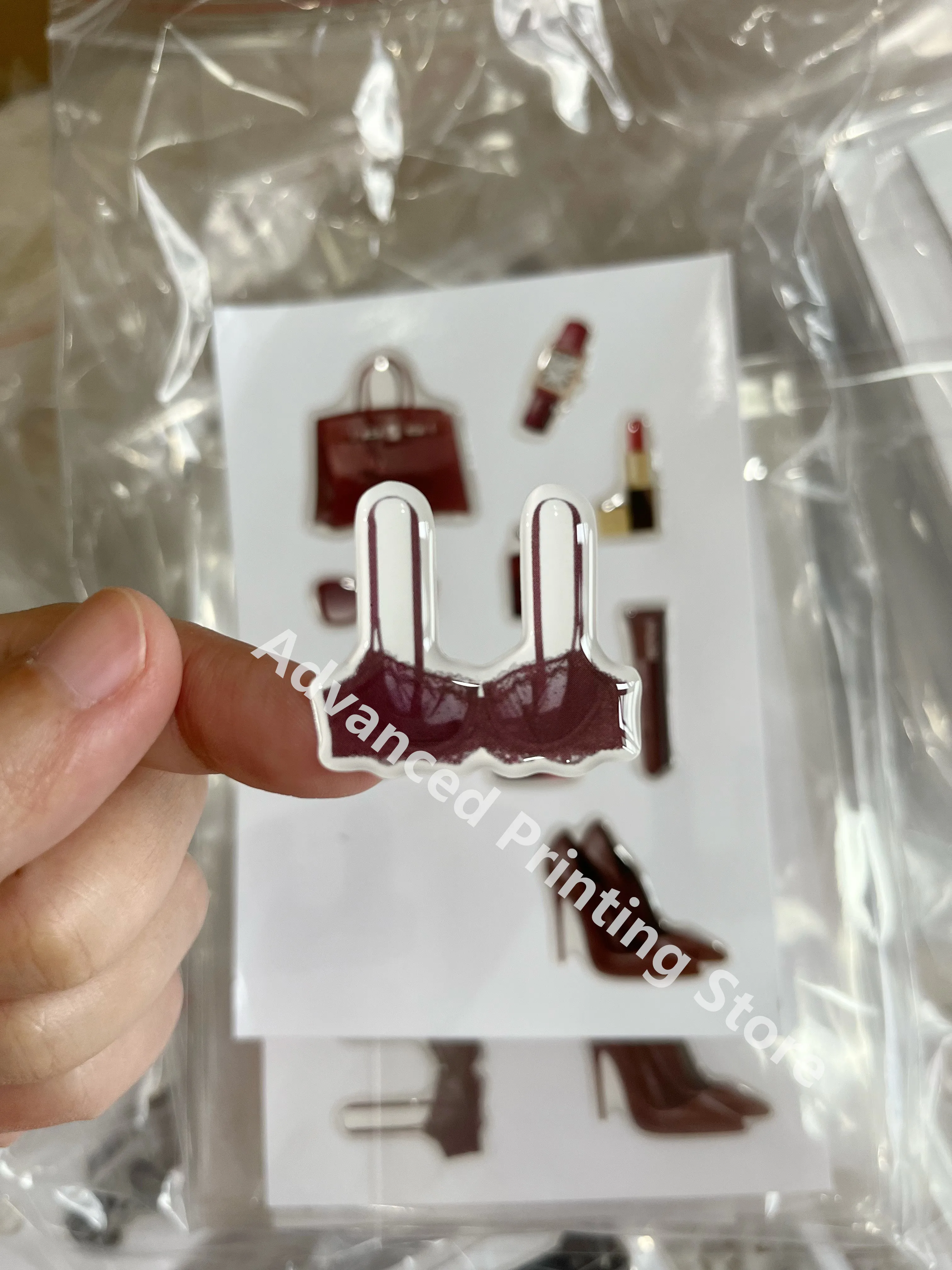DlY 3D phone case dome epoxy 3d stickers personalized resin ipad label popular decorative crystal gel jelly cute shapes