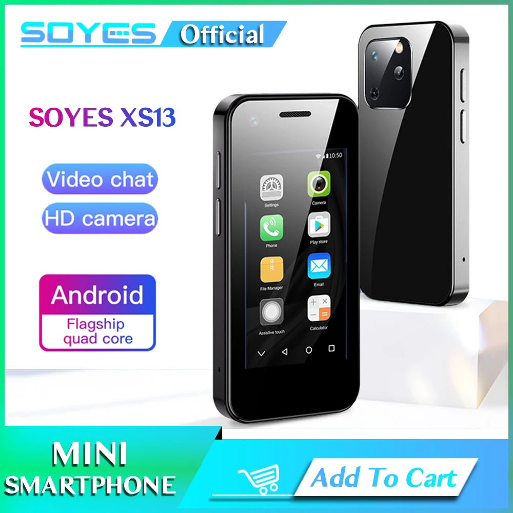 Originale Soyes Xs13 Mini Cellulare Android 3D Glass Dual Sim Tf Card Slot 5Mp Fotocamera Google Play Store Piccoli Regali Per Smartphone