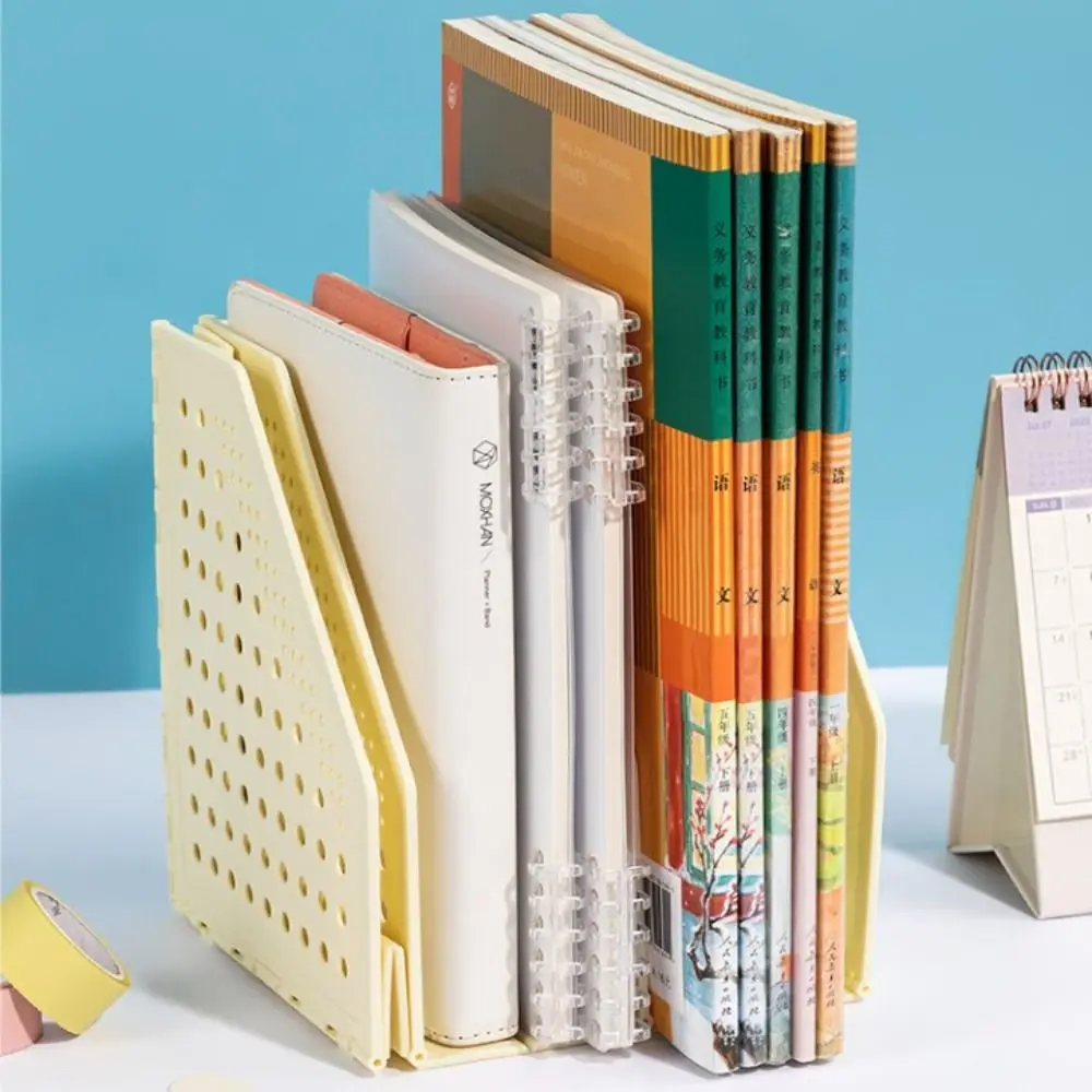 Bookshelf Retractable File Holder File Organizer Foldable Desktop Bookend Creative Adjustable File Storage Rack Magazine 3