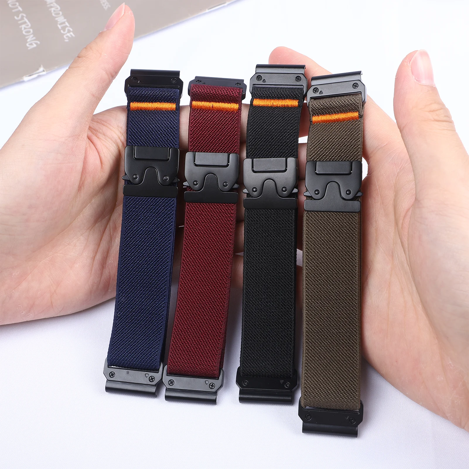 Premium Quick Fit 22mm Parachute Nylon Watch Strap - Durable and Stylish Bracelet Band