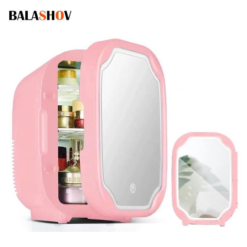 6l Mini Portable Fridge Cosmetic Skincare Beauty Makeup Fridge With Led