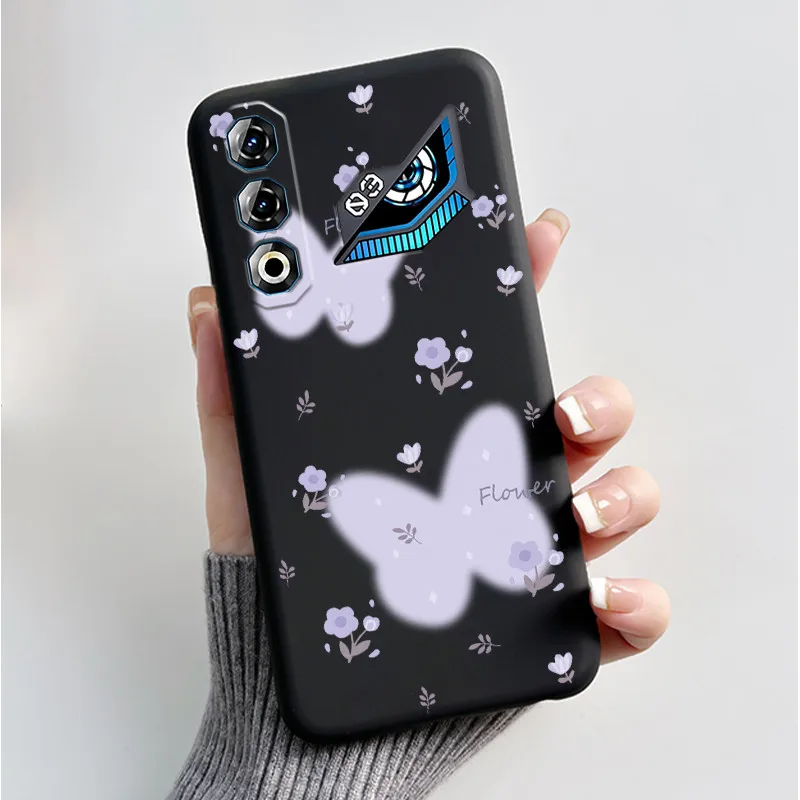 Butterfly Flower Shockproof Silicone TPU Phone Case - Soft and Stylish Protective Back Cover