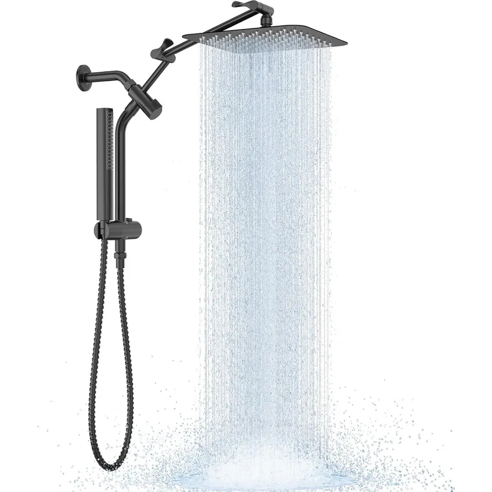 Luxurious Metal Rain Shower Head Combo Set