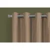 Curtain Panel, 2pcs Set, 54"w X 84"l, 100% Blackout, Grommet, Living Room, Bedroom, Kitchen, Brown Thermal Insulation Polyester, 2