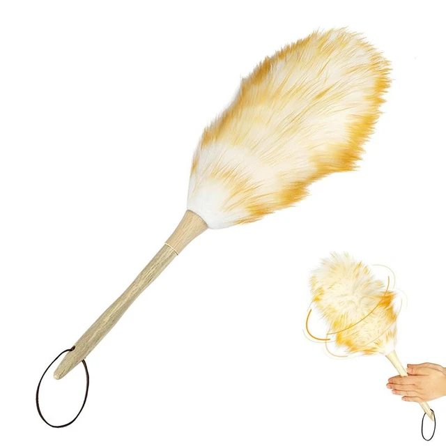 Long Wooden Handle Wool Duster Household Dust Mites Soft Non-static  Furniture Lambswool Brush Dusting Cleaning Duster Dust Room - AliExpress