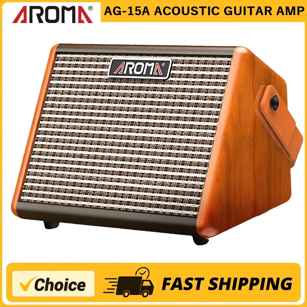 Acoustic Guitar Amplifier Bluetooth Speaker Rechargeable Portable Acoustic Guitar Amp Dual Channel Reverb Adjustment