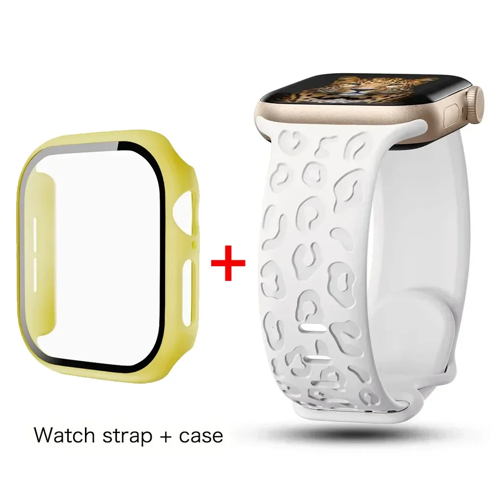 Premium Glass Case Screen Protector for Apple Watch - Durable Protective Cover