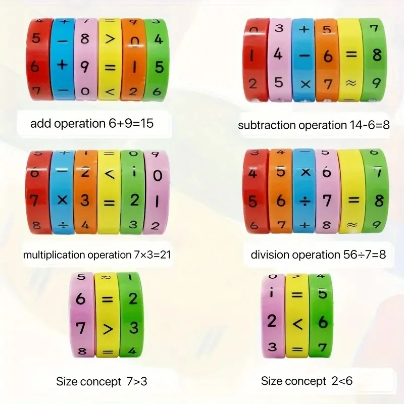 Children Magnetic Math Calculation Training Toys Teaching Aids Arithmetic Learning Educational Thinking Game Decompression Gift 2