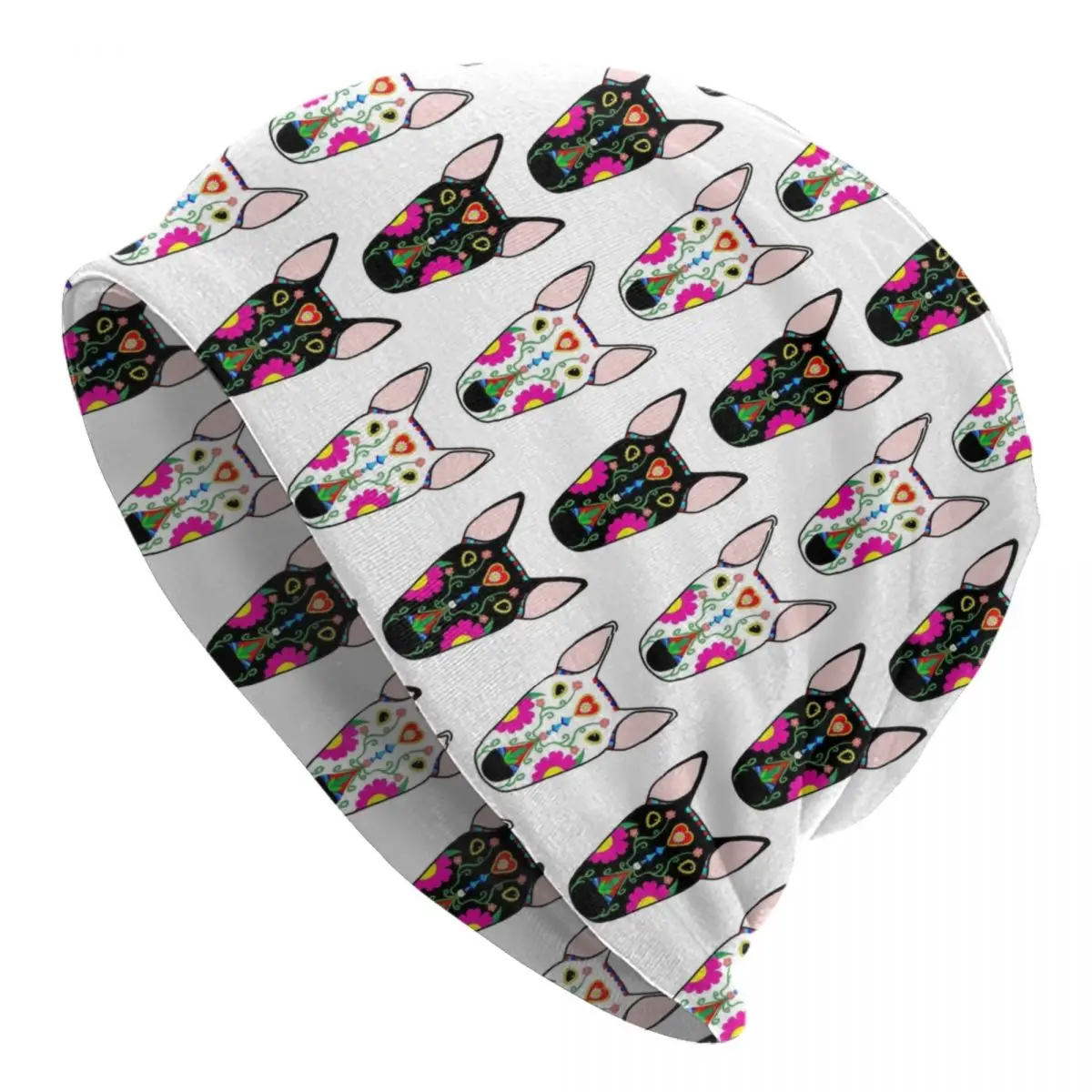 Bulli Messicani Berretto Berretto Unisex Inverno Caldo Cofano Femme Cappelli Per Maglieria Street Funny Bull Terrier Cane Skullies Berretti Berretti