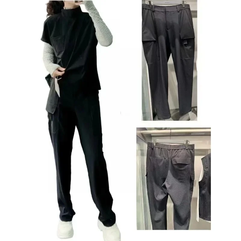 

New ladies trousers in spring and summer adopt exclusive custom-made sports functional fabric casual feet pants.