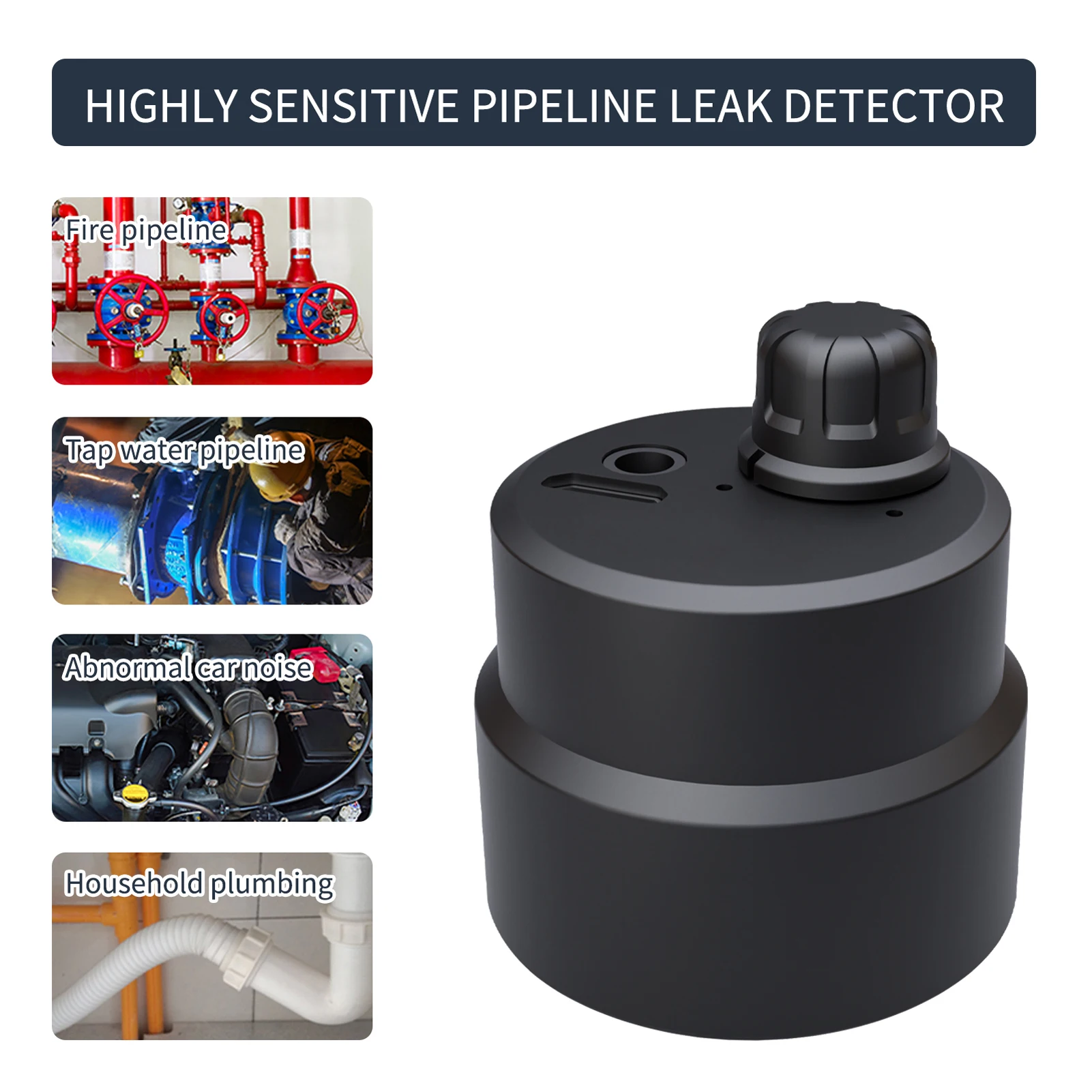 Pipe Blockage Detector Wall Pipe Leakage Listening Microphone
