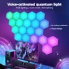 RGB Hexagonal Quantum Lamp LED Smart Wall Light Panels APP Remote Control Ambient Night Light DIY Shape Game Room Decor 2